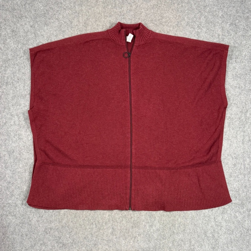 Lululemon Athletica Heathered Deep Rouge Call Me Cozy Wrap Sweater Women's OS